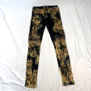 Robins Jeans Classic 5 Pocket Straight Leg Acid Splash 26 Made In USA